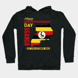 Happy Independence Day Uganda, Ugandan Flag Hoodie